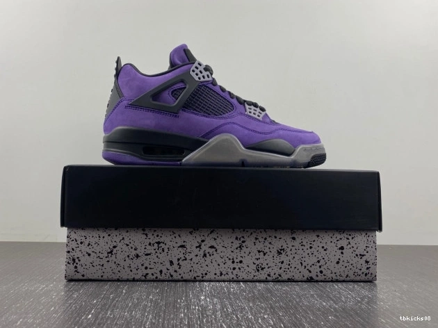 Cheap TBkick Suede Scott Purple 4 Air x Jordan Travis 0822